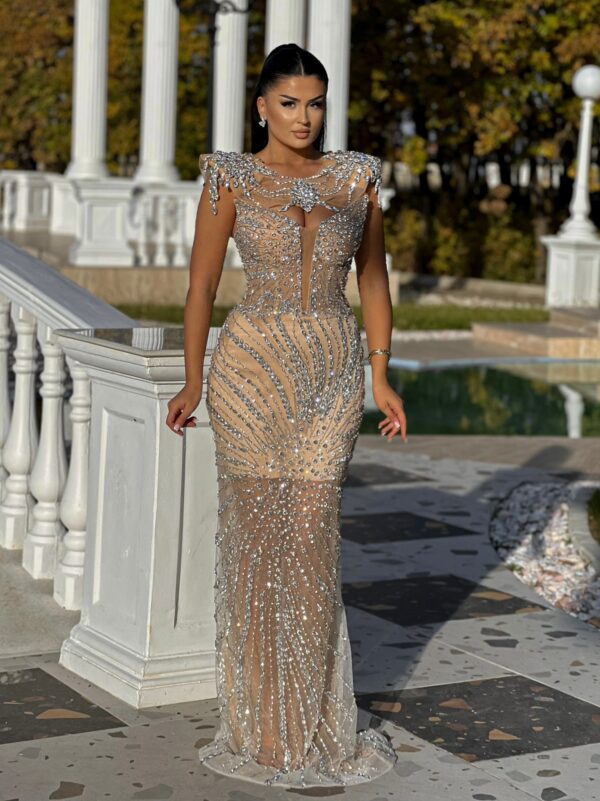 Crystal Champagne Gown